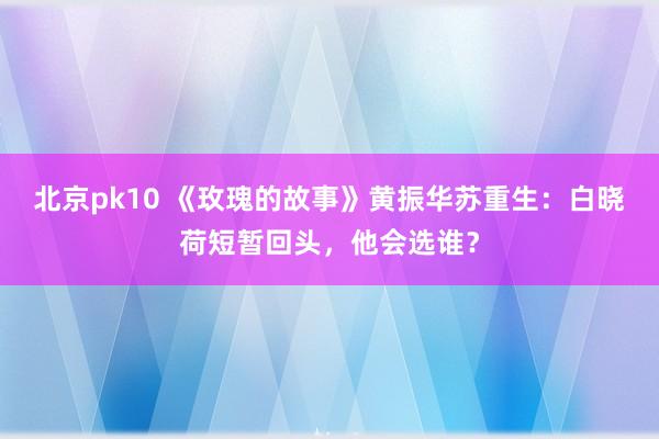 北京pk10 《玫瑰的故事》黄振华苏重生：白晓荷短暂回头，他会选谁？