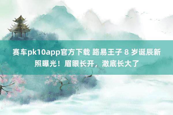 赛车pk10app官方下载 路易王子 8 岁诞辰新照曝光！眉眼长开，澈底长大了